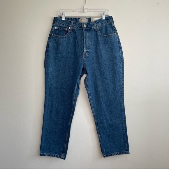 New Everlane The Curvy 90s Cheeky Straight Jean Size 32 ankle high rise cropped - Picture 2 of 16